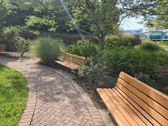 New benches at Babies and Children's Memorial Garden